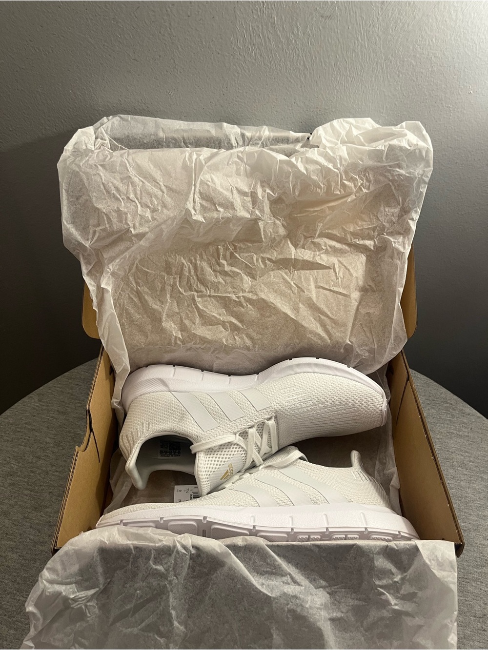 Adidas Swift Run 1.0 Cloud White Gold Women's Running Shoe Size 8.5 IE7480 - Picture 12 of 12